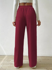 Drawstring Wide Leg Pants | Lounge Pants Daverri Fashions