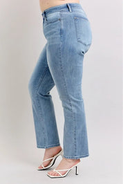 Judy Blue Plus Size High Waist Dad Jeans | Jeans Daverri Fashions