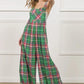 BiBi Multi Color Check Plaid Overall Overalls