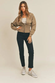 MABLE Long Sleeve Two Way Jacket | Daverri Fashions