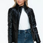 Snobbish Pocketed Zip Up Turtleneck Puffer Jacket M Jackets