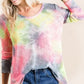 BiBi Tie Dye Print Low Gauge Knit Top - DAVERRI FASHIONS
