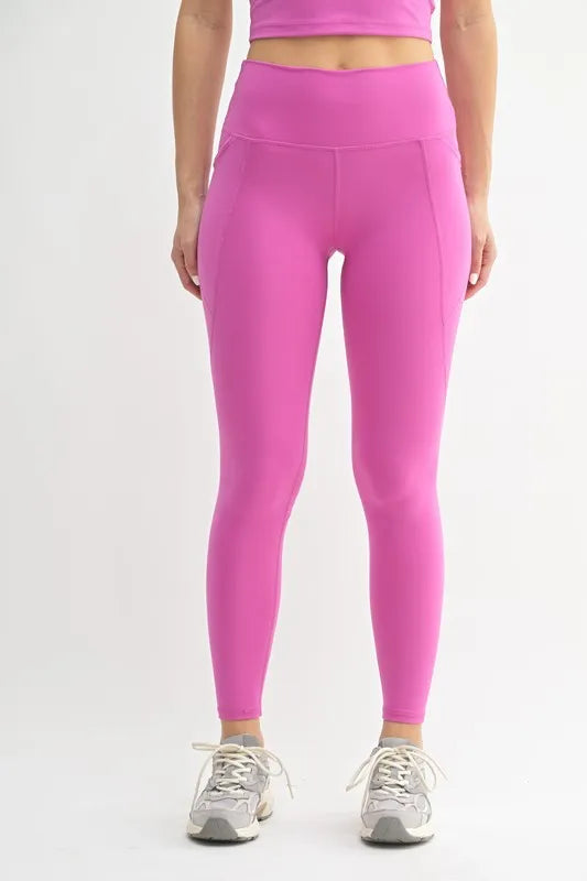 MONO B Venice Cloud Light Sculpt High-Waisted Leggings NEW ORCHID