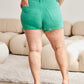 RFM Tummy Control High Waist Raw Hem Denim Shorts Shorts