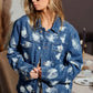 BiBi Washed Tie Dye Denim Jacket - DAVERRI FASHIONS