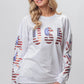 BiBi American Flag USA and Star Sequin Sweatshirt Sweatshirts