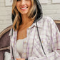 BiBi Casual Check Shirts With Hood Tops
