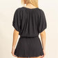 HYFVE Drawstring Hem Short Sleeve Top and Skort Set Skort Sets
