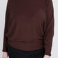 Zenana Plus Batwing Sleeve Knit Top-Casual Comfort MAHOGANY Shirts & Tops