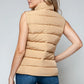 Snobbish Zip Up Turtleneck Vest with Pockets Vest Jackets