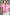 Umgee Plus Size Floral Border Print Oversized Top Hot Pink Tops