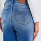 Judy Blue Full Size Distressed High Waist Wide Leg Jeans - DAVERRI FASHIONS