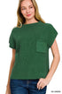 Zenana Mock Neck Short Sleeve Sweater - DAVERRI FASHIONS