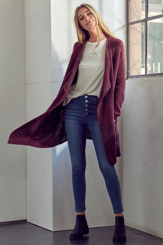 Chunky Sweater Knit Cardigan Shirts & Tops