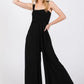 SAGE+FIG Smocked Flowy Wide Leg Jumpsuit