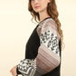 VERY J Printed Long Sleeve Round Neck Knit Top - DAVERRI FASHIONS