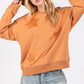 SAGE + FIG Star Patch Long Sleeve Sweatshirt - DAVERRI FASHIONS