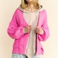 Davi & Dani Side Slit Open Front Long Sleeve Cardigan Cardigans