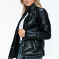 Snobbish Pocketed Zip Up Turtleneck Puffer Jacket M Jackets