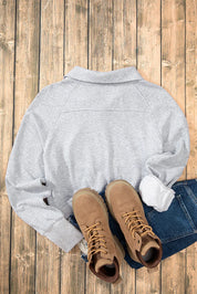 Half Zip Long Sleeve Sweatshirt | Sweatshirts Daverri Fashions