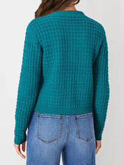 Textured Knit Button-Front Cardigan | Cardigans Daverri Fashions