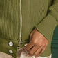 BiBi Front Zip Up High Neckline Sweater Jacket Jackets