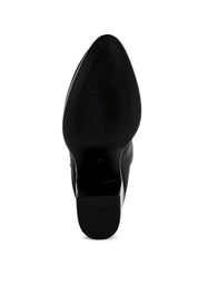Veyara Lycra Block Heel Ankle Boots | Boots Daverri Fashions