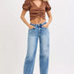 RISEN High Rise Wide Baggy Jeans - DAVERRI FASHIONS