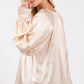 SAGE + FIG Notched Long Sleeve Blouse Blouses