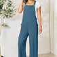 Double Take Full Size Wide Strap Overall with Pockets Overalls