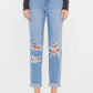 Kancan High Rise Distressed Mom Jeans - DAVERRI FASHIONS