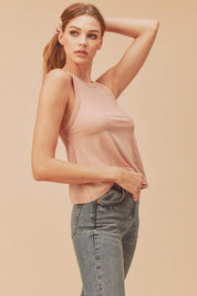 Aemi + Co Lightweight Ribbed Tank | Daverri Fashions