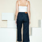 Judy Blue Full Size Side Seam Braid Detail Crop Wide Leg Jeans Jeans