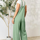 Double Take Full Size Wide Strap Overall with Pockets Overalls