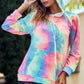BiBi Tie Dye French Terry Hoodie with Kangaroo Pocket - DAVERRI FASHIONS