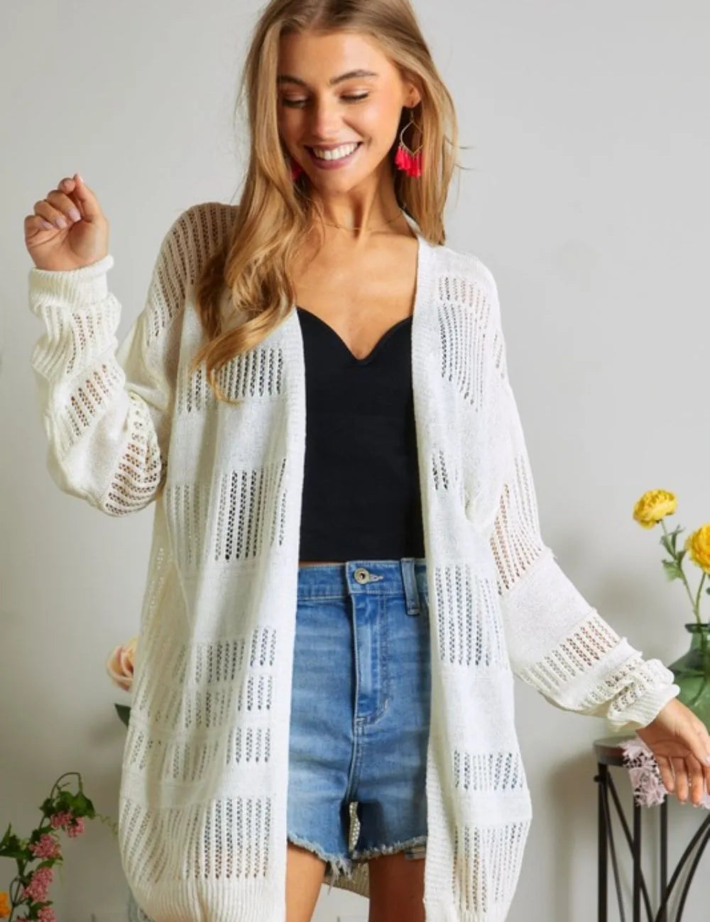 ADORA Lightweight Sweater Knit Cardigan | Cardigans Daverri Fashions