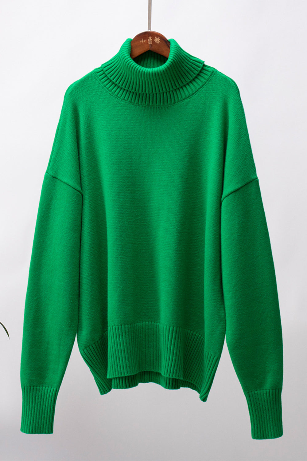 Turtle Neck Dropped Shoulder Sweater | Sweaters Daverri Fashions