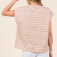 Lime 'N' Chili Striped Muscle Sleeve Top