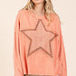 Mittoshop Mineral Wash Star Patch Long Sleeve T-Shirt - DAVERRI FASHIONS