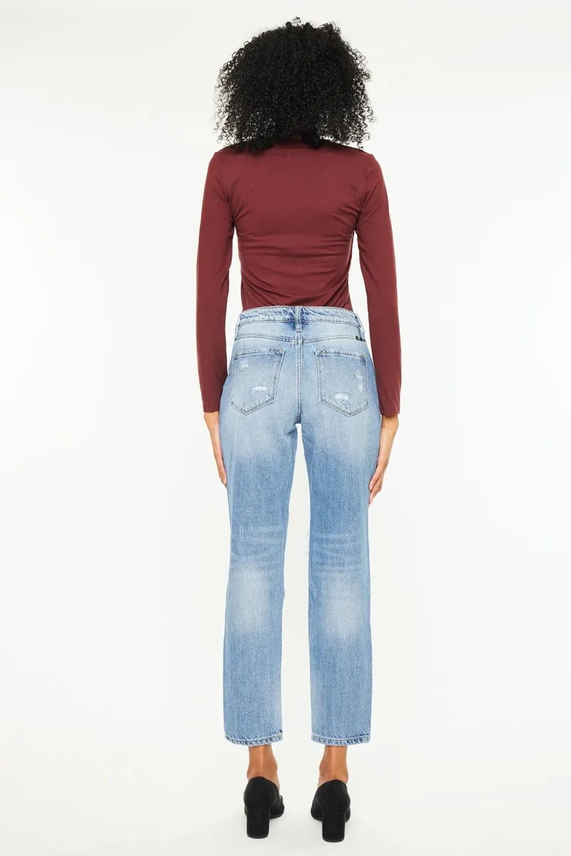 Kancan High Rise Distressed Boyfriend Jeans Jeans