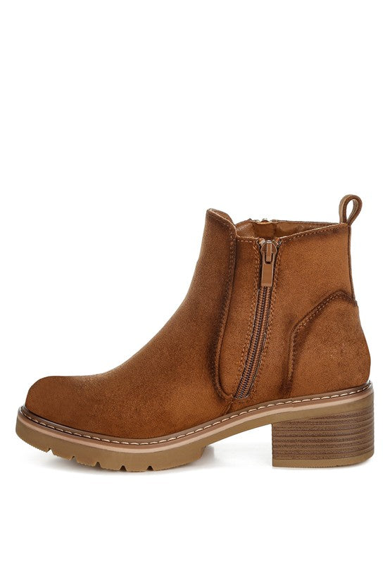 Tigris Microfiber Zipper Boots | Boots Daverri Fashions