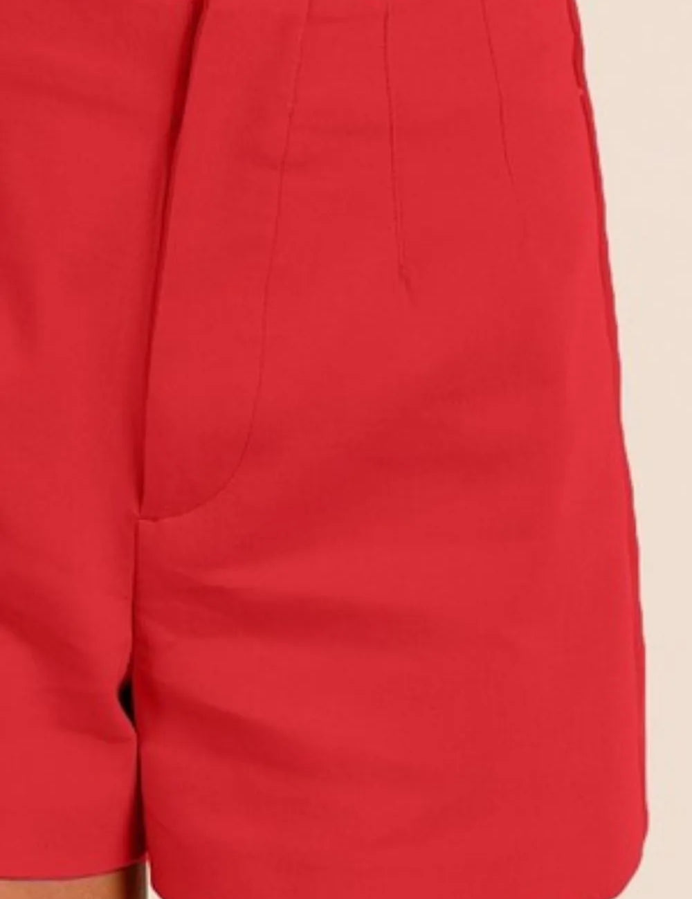 BiBi Cherry Bandless Tailored Shorts | Shorts Daverri Fashions