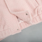 Double Take Plush Mock Neck Snap Down Jacket with Pockets | Jackets Daverri Fashions