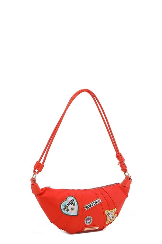 Nicole Lee USA Color Patch Croissant Bag