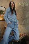 Artemis Vintage Eco Friendly Fabric High Rise Slim Pala Jeans - DAVERRI FASHIONS