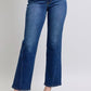 Judy Blue Full Size Side Seam Detail Straight Jeans with Pockets Medium