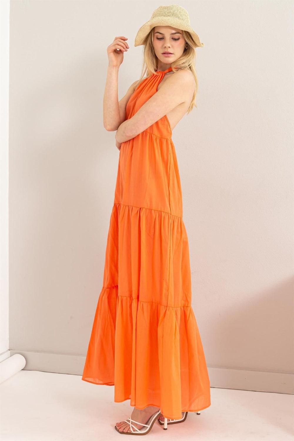 Halter Neck Cover Up Maxi Dress Maxi Dresses