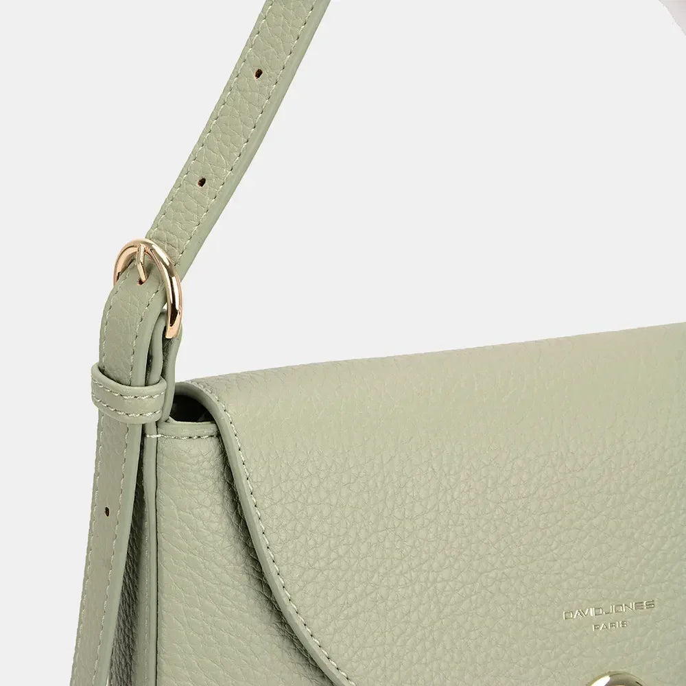 David Jones Metal Buckle Shoulder Bag - DAVERRI FASHIONS