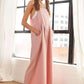 ADORA Square Neck Wide Leg Overalls with Pockets Overalls