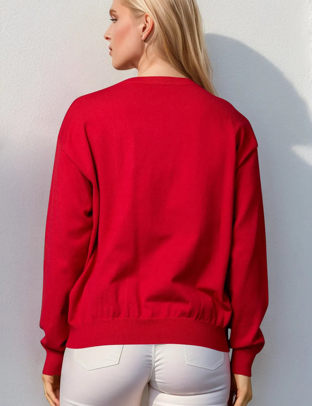 Double Take Full Size Nutcracker Sequin Long Sleeve Sweater | Sweaters Daverri Fashions